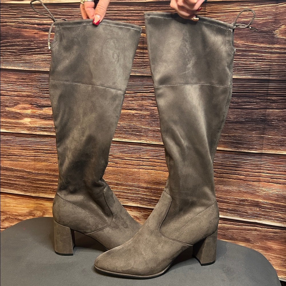 Marc Fisher Genuine Suede Over the Knee Boots | Size 10